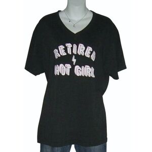 Next Level Tee Shirt Retired Hot Girl Pink Casual Alt Soft Girl Streetwear y2k